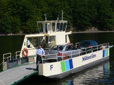 Mühlenfähre am Stausee Hohenwarte