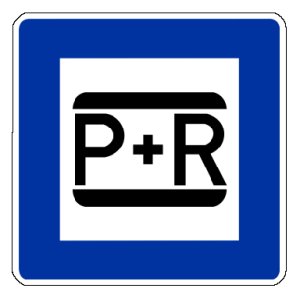 Park & Ride Hinweisschild