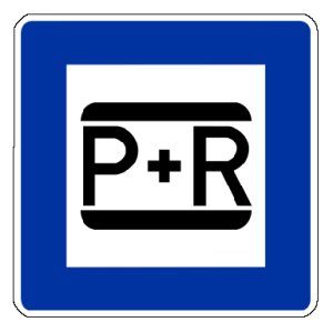 Park & Ride Hinweisschild Park & Ride Hinweisschild
