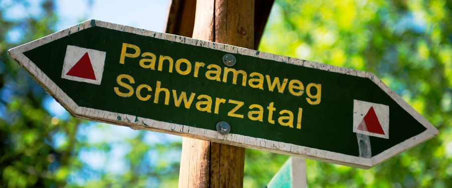 Wegweiser Schwarzatal Wegweiser Schwarzatal
