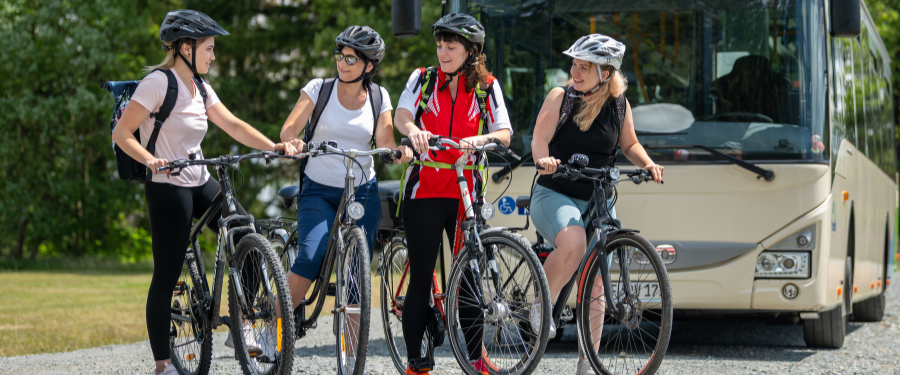 Fahrradgruppe auf Tour